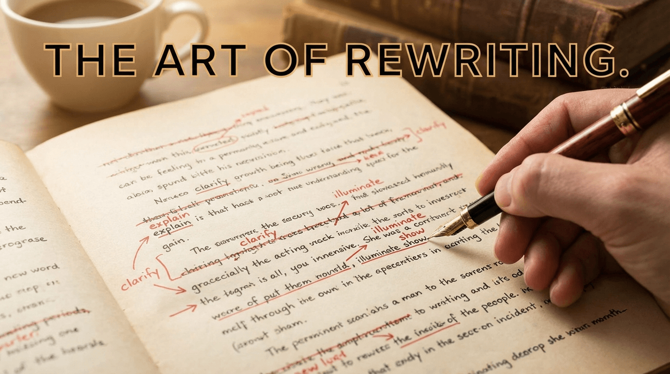 Herschrijven - De echte magie gebeurt in versie twee